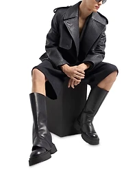 Modern Fit Mouline Wool Blend Jacket with Contrast Color Stitching