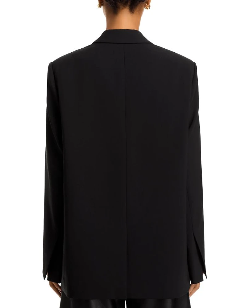 Wool Blend Boxy Blazer