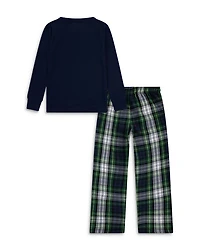 Boys' Long Sleeve Tee & Woven Pants Sleepwear Set - Little Kid