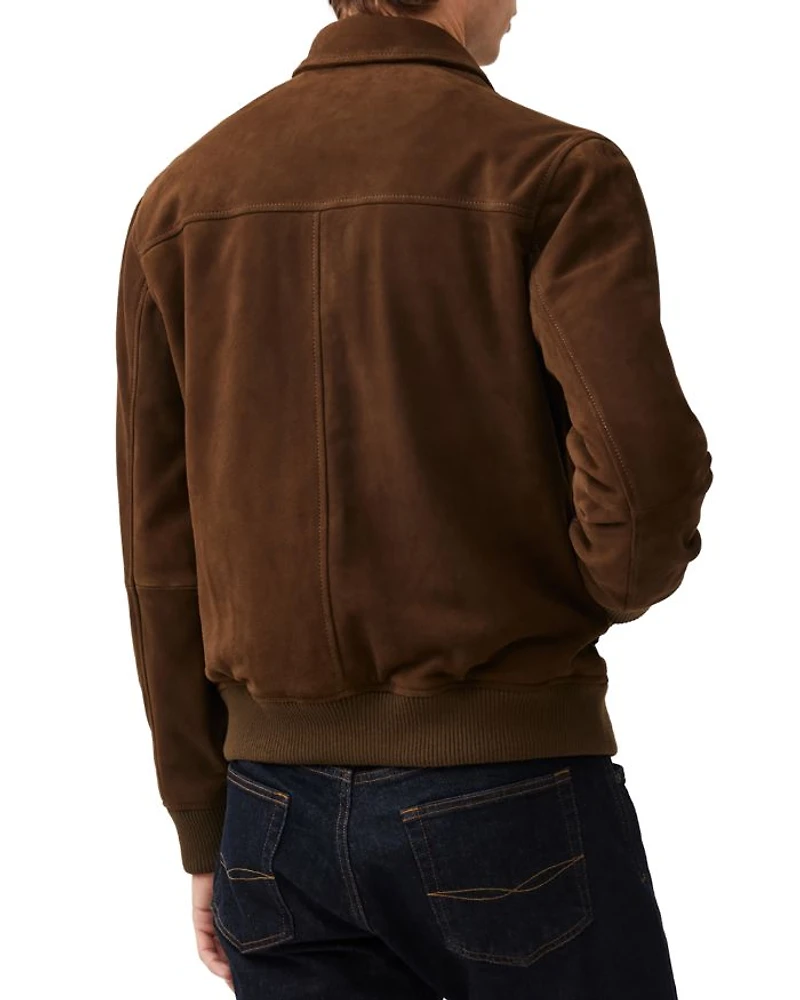 Redvale Zip Front Suede Jacket