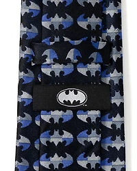 Batman Blue Blocked Silk Tie