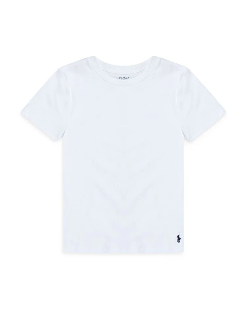 Boys' Cotton Stretch Crewneck Tees, Pack of 3 - Big Kid