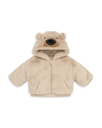 Mori Unisex Faux Fur Bear Hooded Jacket - Baby
