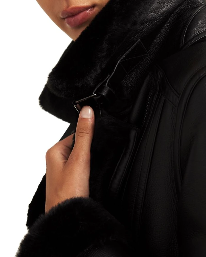 Ali Faux Leather Moto Jacket