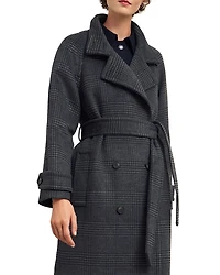 Peckworth Plaid Double Breasted Long Coat