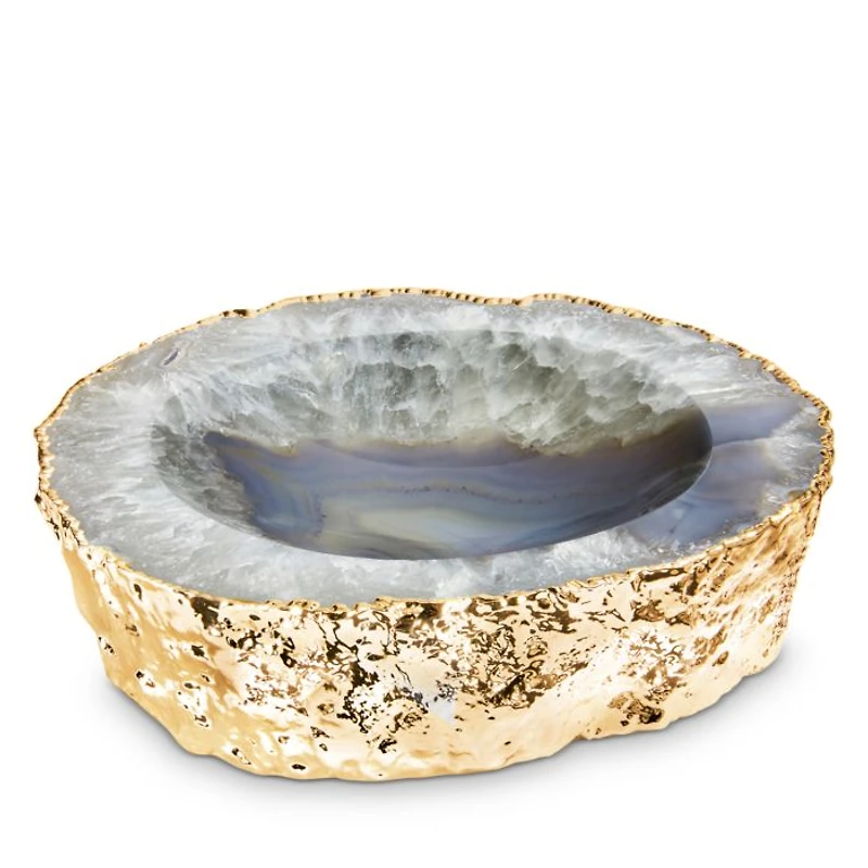 Casca Bowl, Agate & Gold