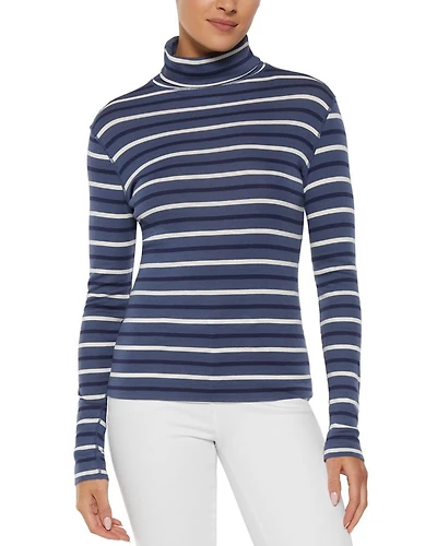 Striped Turtleneck Long Sleeve Tee
