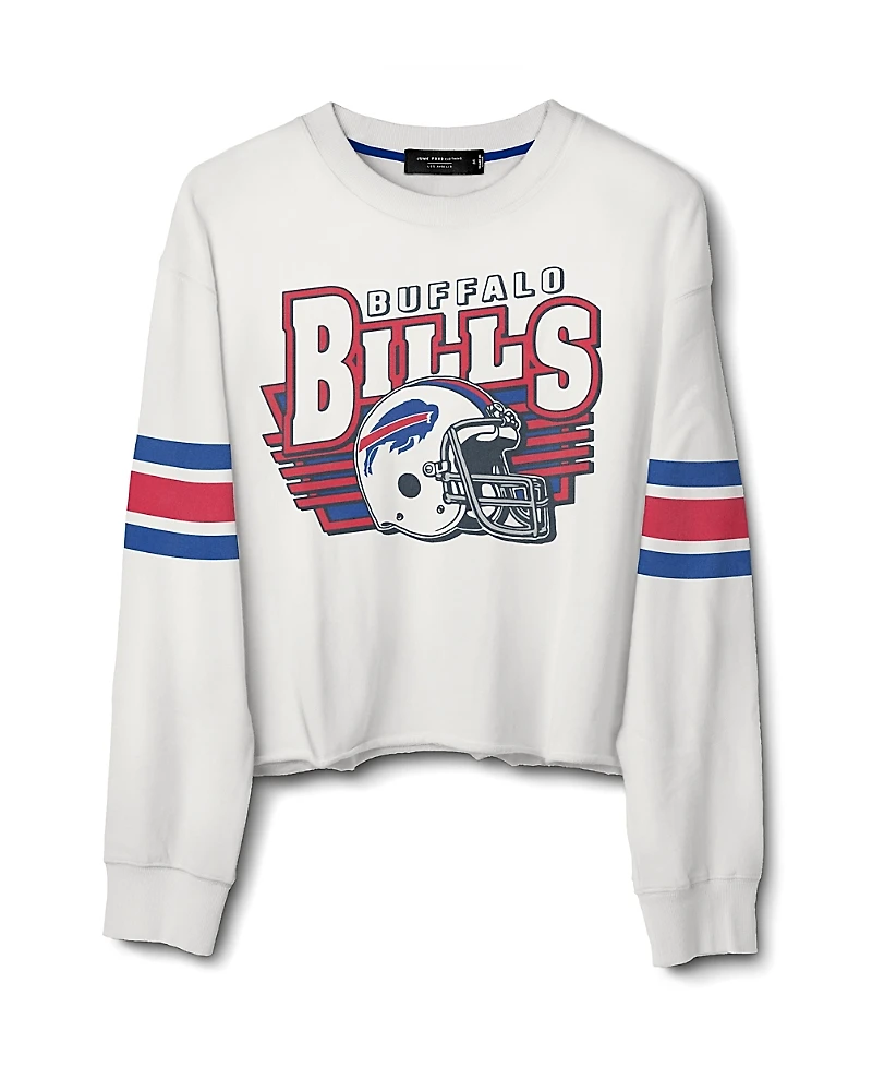 Junk Food Clothing Women's Nfl Buffalo Bills Kickoff Crop Crew Fleece