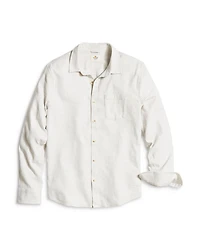 Cotton Stretch Stripe Regular Fit Button Down Selvage Shirt