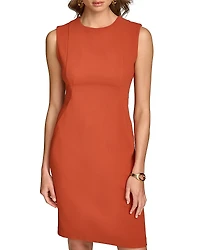 Donna Karan Jewel Neck Sleeveless Dress