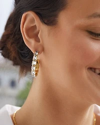 Maeve Cubic Zirconia Open Hoop Earrings