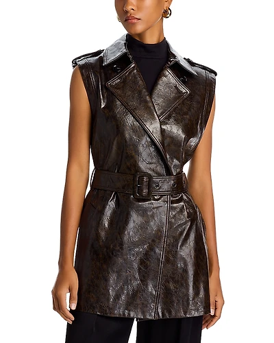 Kobi Halperin Harper Faux Leather Vest