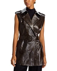 Kobi Halperin Harper Faux Leather Vest