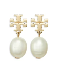 Tory Burch Kira Cultured Pearl Drop Earrings