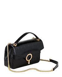 Small Embossed Leather Crossbody Bag