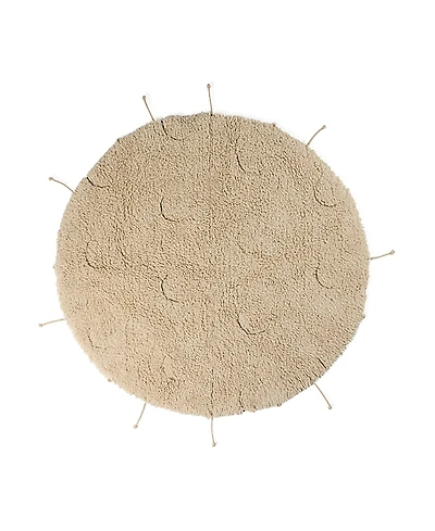 Lorena Canals Mom, I want to be an astronaut Moon Round Area Rug, 3'3 x 3'3