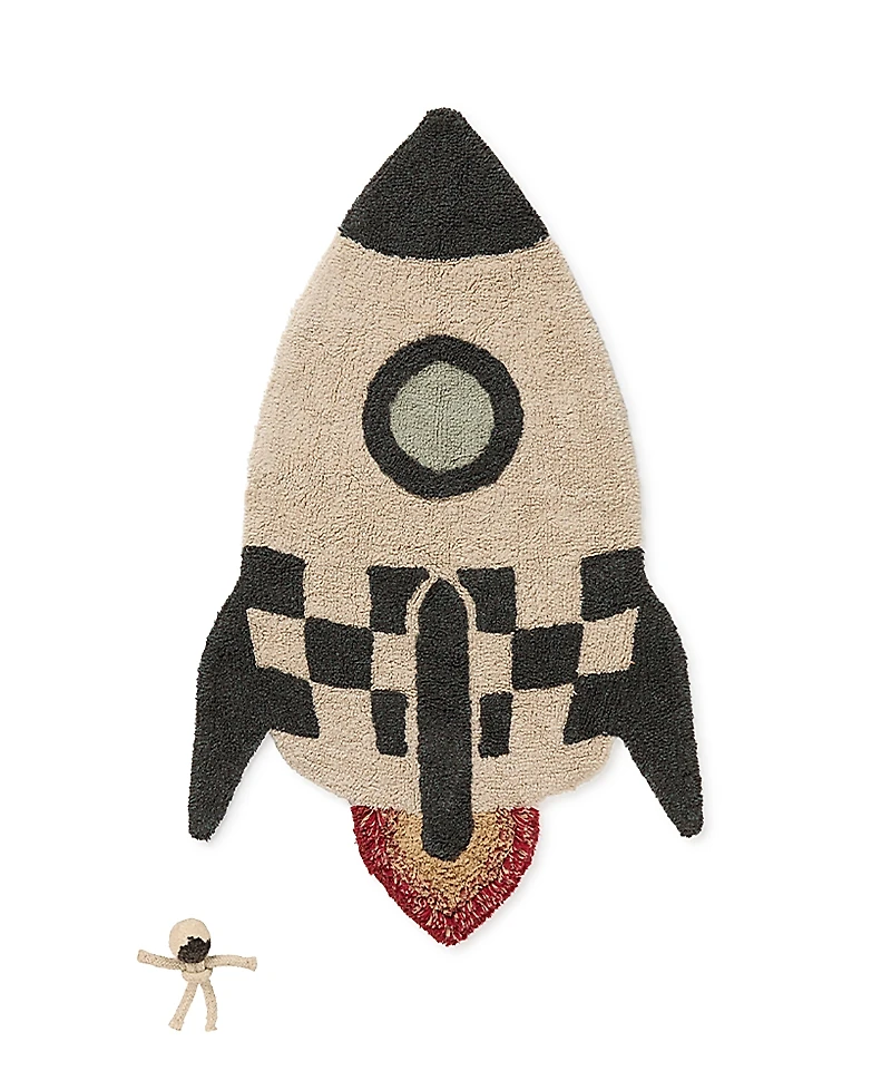 Lorena Canals Mom, I want to be an astronaut Rocket Novelty Area Rug, 2'9 x 4'5