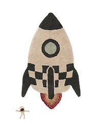 Lorena Canals Mom, I want to be an astronaut Rocket Novelty Area Rug, 2'9 x 4'5