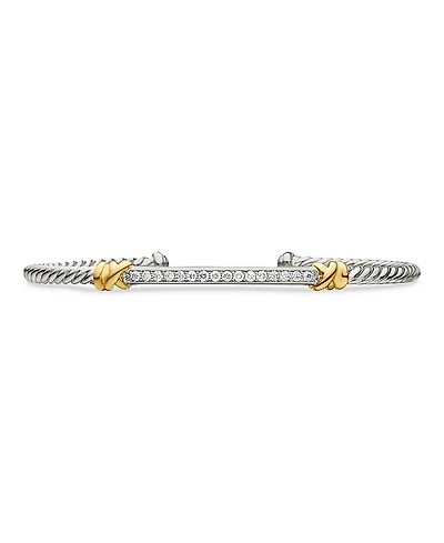 David Yurman Sterling Silver Petite Helena Two Station Wrap Bracelet
