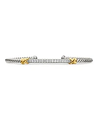 David Yurman Sterling Silver Petite Helena Two Station Wrap Bracelet