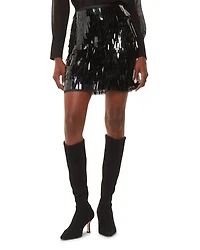 Sword Sequin Mini Skirt