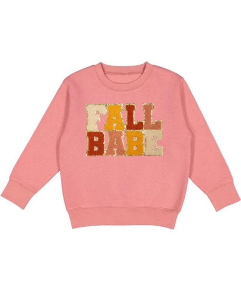 Girls' Fall Babe Patch Sweatshirt - Little Kid, Big Kid
