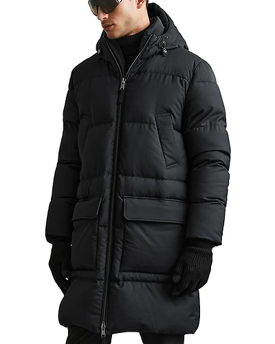 Reiss Puffer Long Jacket