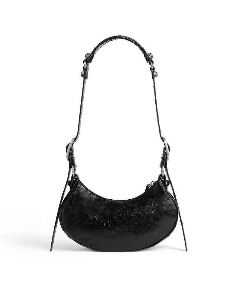Le Cagole Xs Shoulder Bag Metallized with Leopard Print