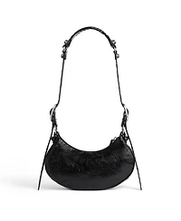 Le Cagole Xs Shoulder Bag Metallized with Leopard Print