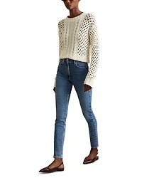 Hattie High Rise Skinny Jeans Mid Blue