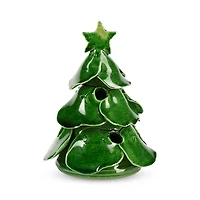 Vietri Foresta Green Mini Scalloped Tree