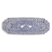 Vietri Uccello Blu Long Oval Platter