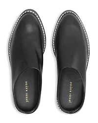 Women's Leather Lug Mules