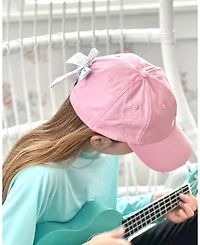 Girls' Rainbow Bow Baseball Hat Pink - Little Kid, Big Kid