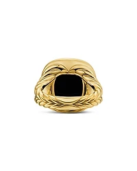 Albion® Ring 18K Yellow Gold with Gemstones and Diamonds, 15mm