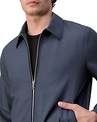 Melrose Wool Blend Twill Full Zip Jacket
