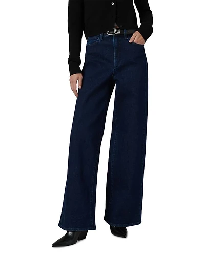 The Mia Petite Wide Leg High Rise Jeans Cinema