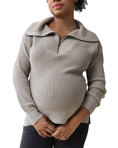 Ingrid & Isabel Maternity Zip Front Sweater