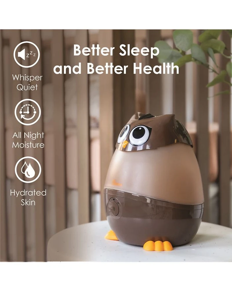 Adorable Humidifier, Mini Owl, Cool Mist Humidifier with Vapor Tray, 0.5 Gal.