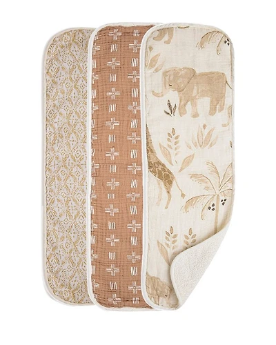 Kendi Burp Cloths, 3 Pack - Ages 0-36 Months