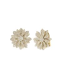 Roberto Coin 18K Yellow Gold Margherita Diamond Flower Stud Earrings