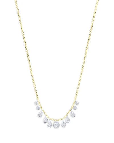 14K Yellow Gold Diamond Charms Necklace, 0.22 tcw