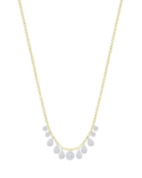 14K Yellow Gold Diamond Charms Necklace, 0.22 tcw