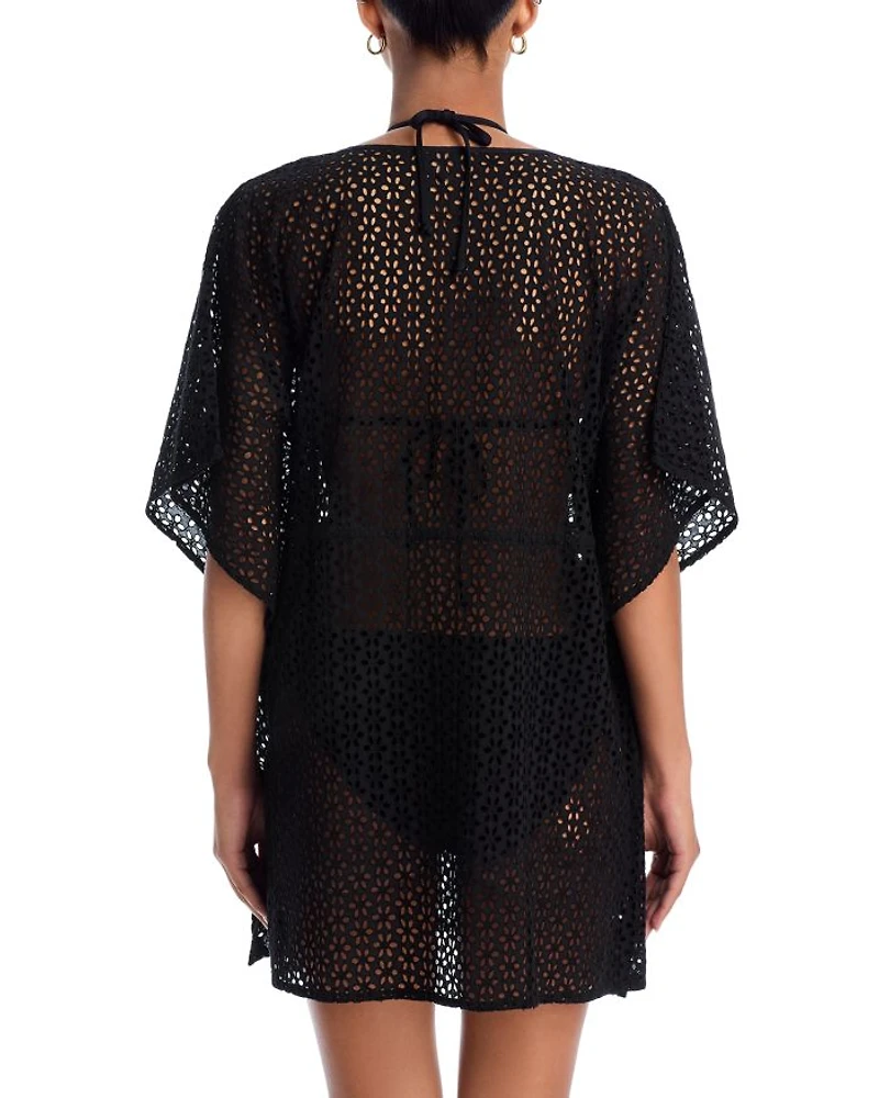 Butterfly Eyelet Swim Cover Up