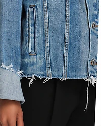 Cutoff Denim Trucker Jacket