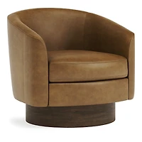 Bernhardt Camino Leather Swivel Chair
