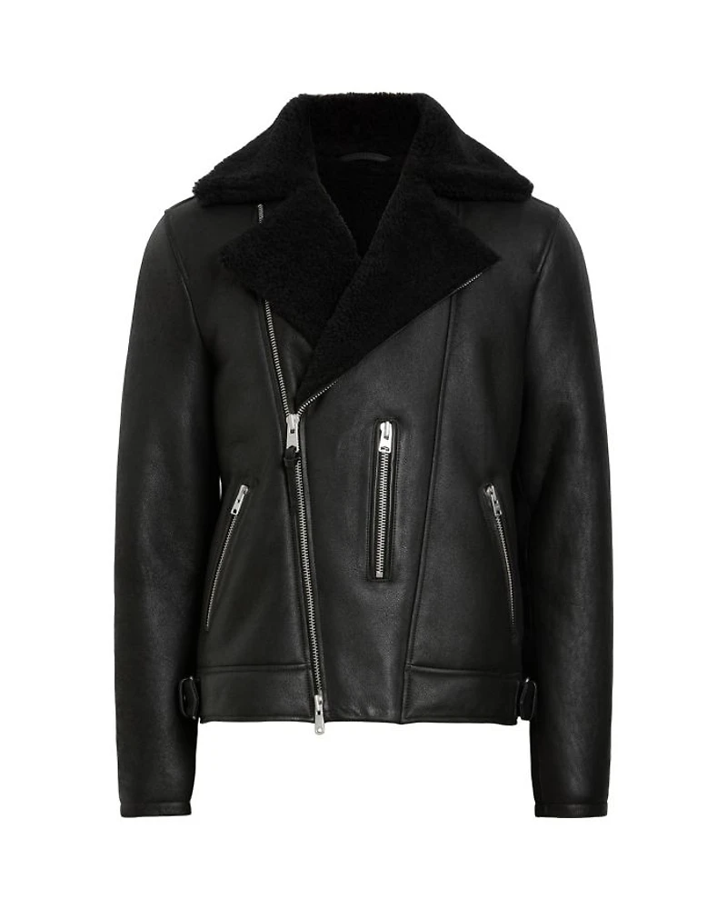 Xena Shearling Biker Jacket