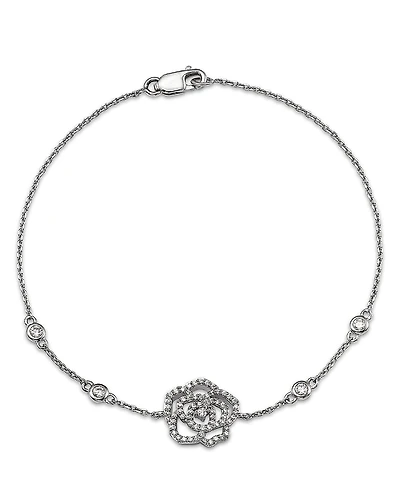 Bloomingdale's Fine Collection Diamond Flower Station Bracelet