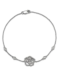 Bloomingdale's Fine Collection Diamond Flower Station Bracelet