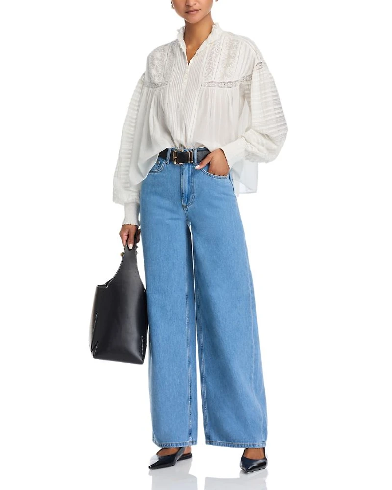 Bilbao High Rise Wide Leg Jeans Royal